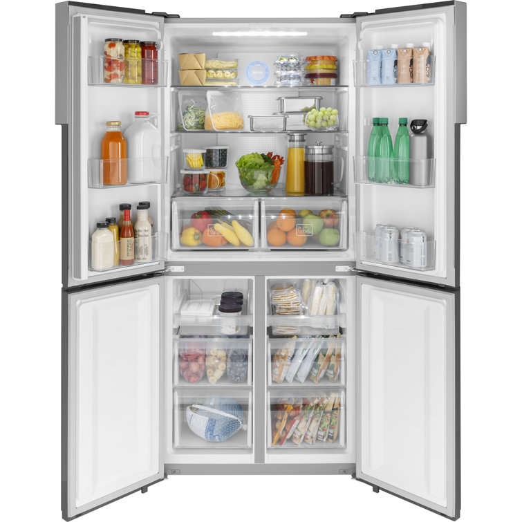 Haier 16.4 Cu. Ft. Quad Door Refrigerator & Reviews Wayfair